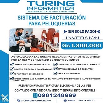 Sistema para peluquerías